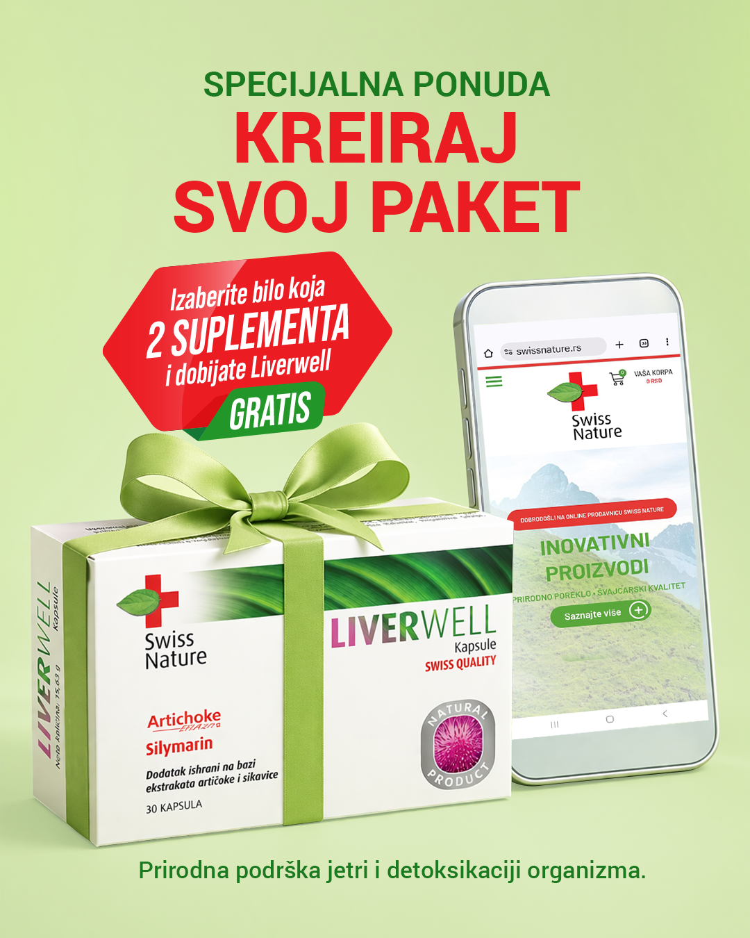 2 + 1 gratis Liverwell